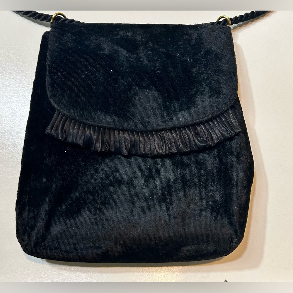 Magid Vintage Black Velvet Bag